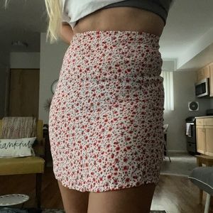 Brandy Melville Floral Skirt with Tags Attached